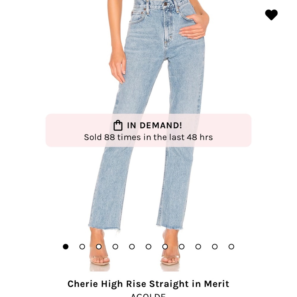 AGOLDE Cherie High Rise Straight in Merit